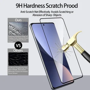 Стъклен протектор 5D Full Glue за Xiaomi 12 Pro, Черен 4