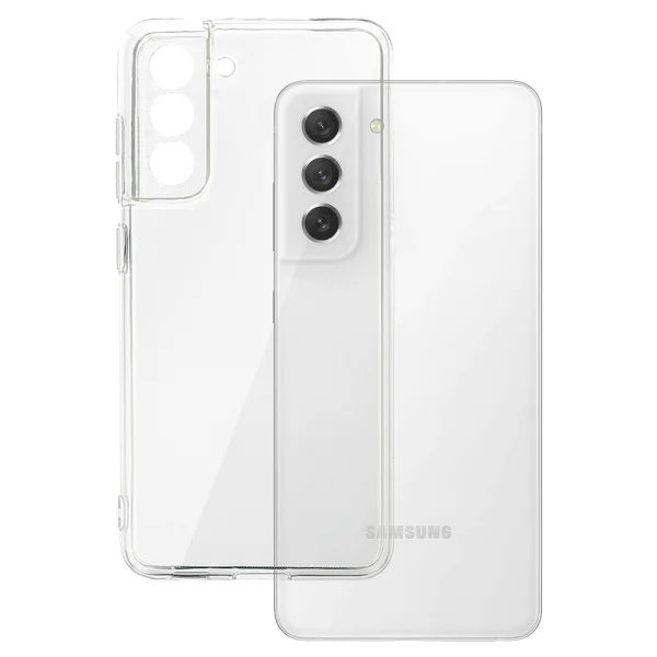 Silicone case for Samsung Galaxy S21 FE, 2mm, Transparent 2