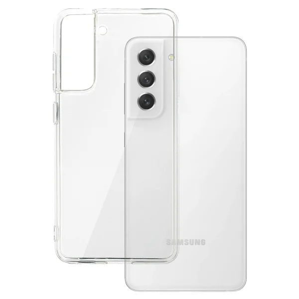 Silicone case for Samsung Galaxy S21 FE, 2mm, Transparent 3