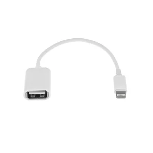 Адаптер OTG USB към Lightning, Бял