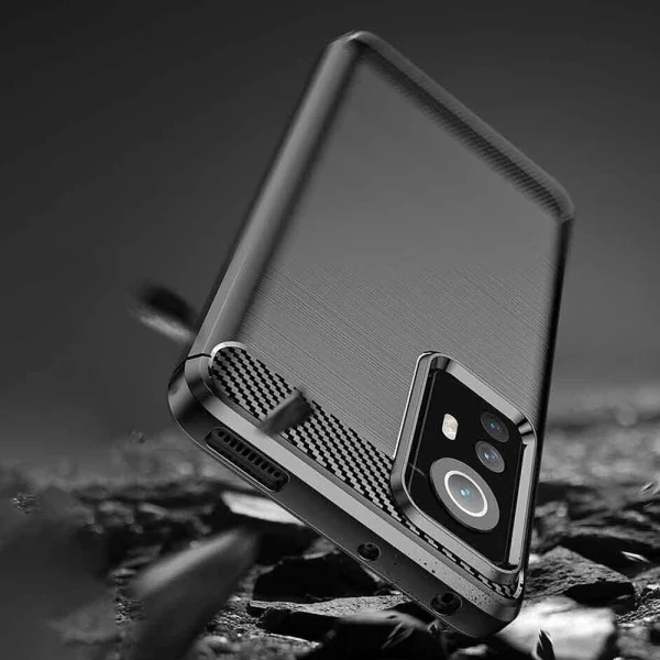 Силиконов Калъф Carbon Fibre Brushed за Xiaomi 12 / 12X, Черен 3