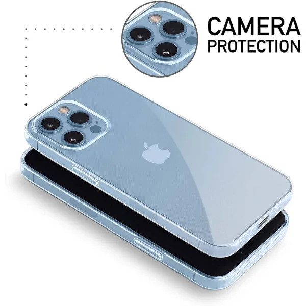 Silicone case for iPhone 13 Pro, 2mm, Transparent 3