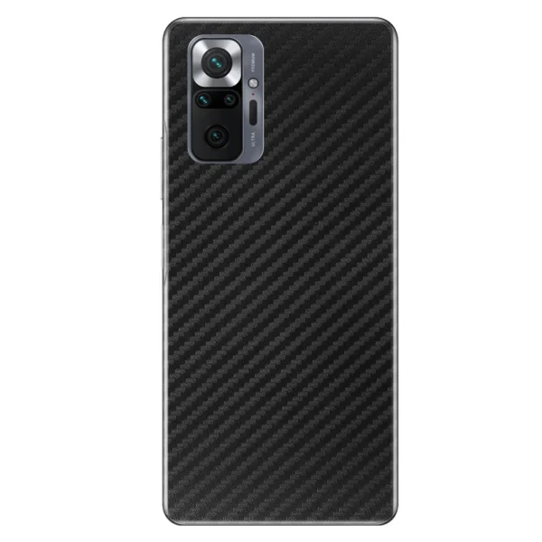 Фолио Протектор за гърба на Xiaomi Redmi Note 10 Pro, Черен карбон 1