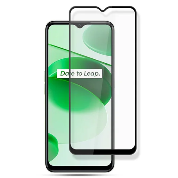 Стъклен Протектор 5D Full Glue за Realme C35, Черен 1