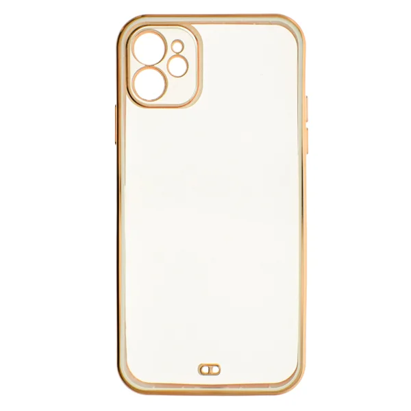 Силиконов калъф Luxury за iPhone 12, Бял 2