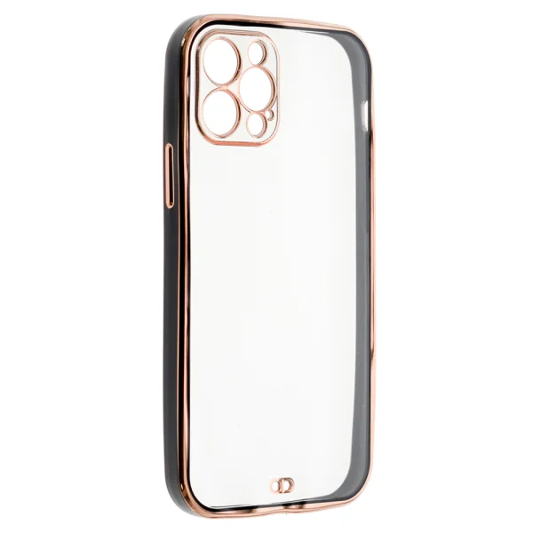 Luxury Silicone Case for iPhone 12 Pro, Black 3