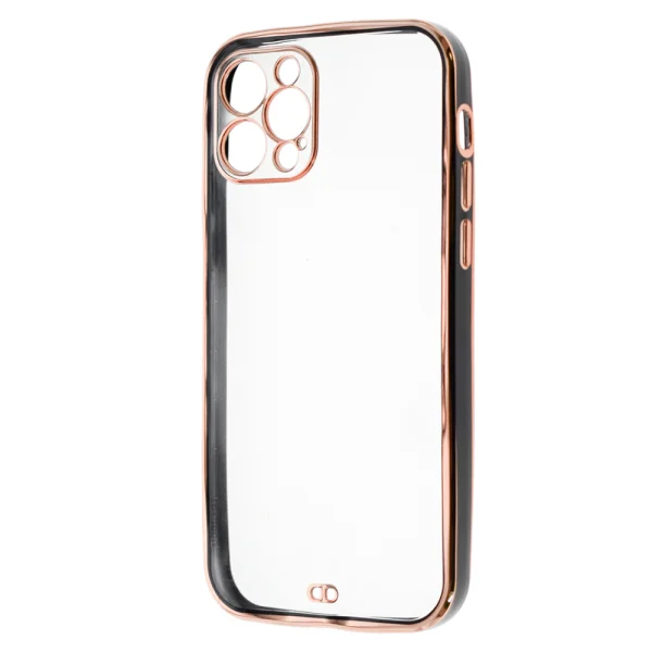 Luxury Silicone Case for iPhone 12 Pro, Black 1