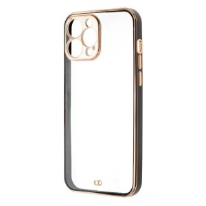 Силиконов калъф Luxury за iPhone 13 Pro Max, Черен