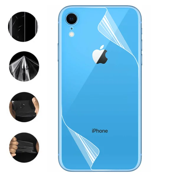 Hydrogel back protector for iPhone XR 1