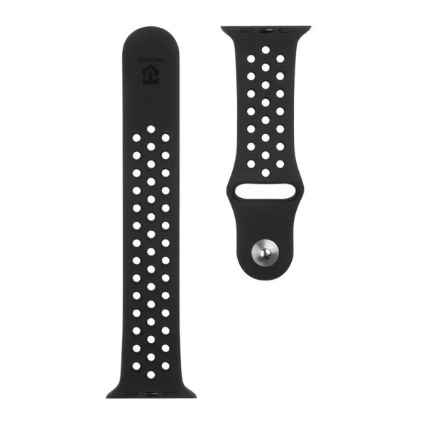 Silicone strap Tactical 161 for Apple Watch Series 1 - 7 / SE 42/44/45mm, Black 2