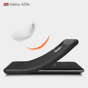 Силиконов калъф Carbon за Samsung Galaxy A20E, Черен 3