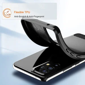 Силиконов Калъф Carbon Fibre Brushed за Samsung Galaxy A53 5G, Черен 4