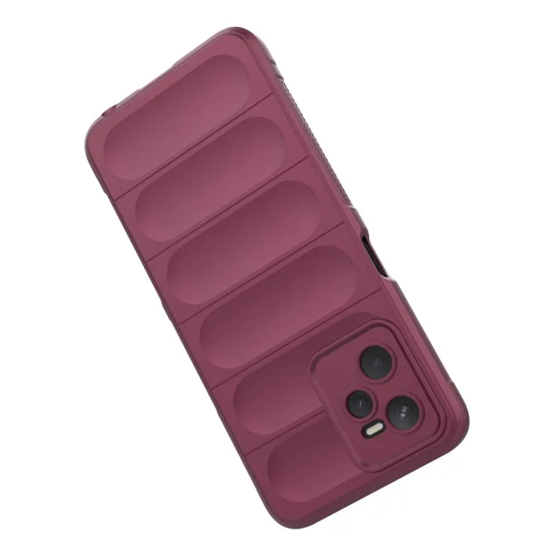 Силиконов калъф Wear-resistant за Realme C35, Тъмно червен 4