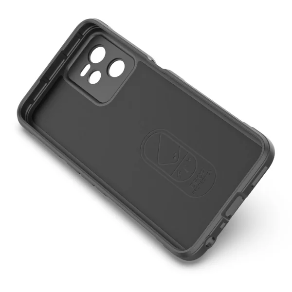 Силиконов калъф Wear-resistant за Realme C35, Тъмно сив 2