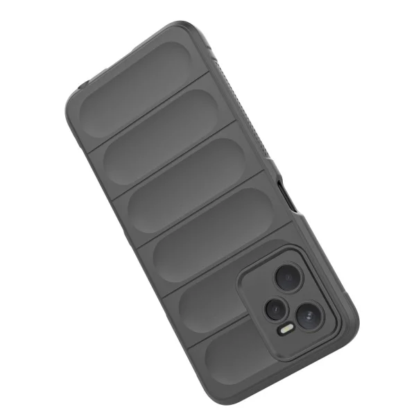 Силиконов калъф Wear-resistant за Realme C35, Тъмно сив 4
