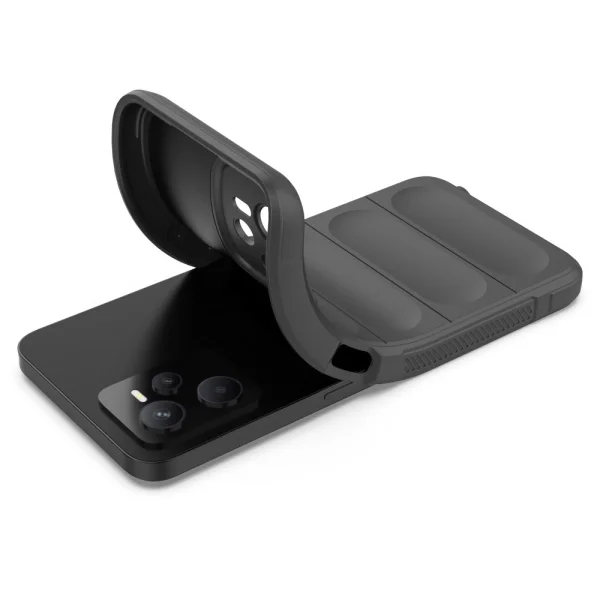 Силиконов калъф Wear-resistant за Realme C35, Тъмно сив 3