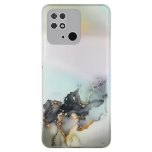 Силиконов Калъф Marble за Xiaomi Redmi 10C, Черен