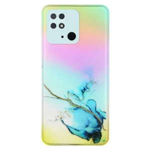 Силиконов Калъф Marble за Xiaomi Redmi 10C, Син