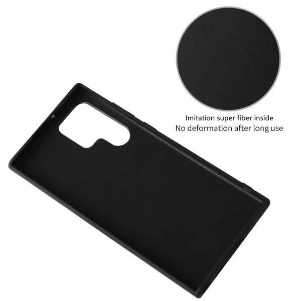 Shockproof case Fiber Texture for Samsung Galaxy S22 Ultra 5G, Black 6