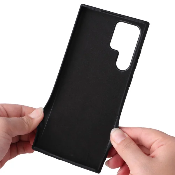 Shockproof case Fiber Texture for Samsung Galaxy S22 Ultra 5G, Black 5