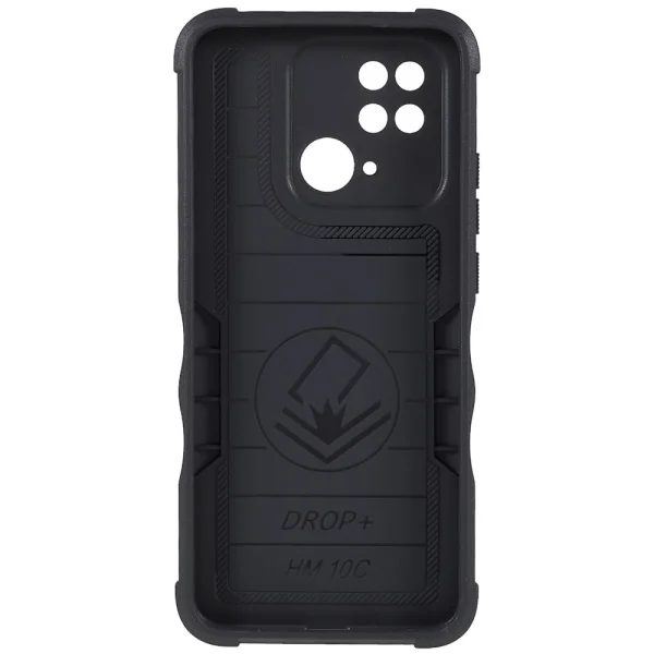 Shockproof Kickstand Ring case for Xiaomi Redmi 10C, Black 3