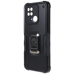 Shockproof Kickstand Ring case for Xiaomi Redmi 10C, Black 4