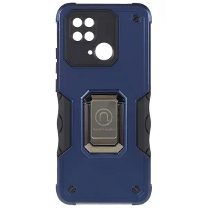 Удароустойчив калъф Kickstand Ring за Xiaomi Redmi 10C, Син