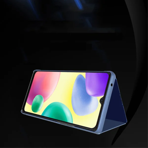 Калъф Тефтер View Window за Xiaomi Redmi 10C, Син 2
