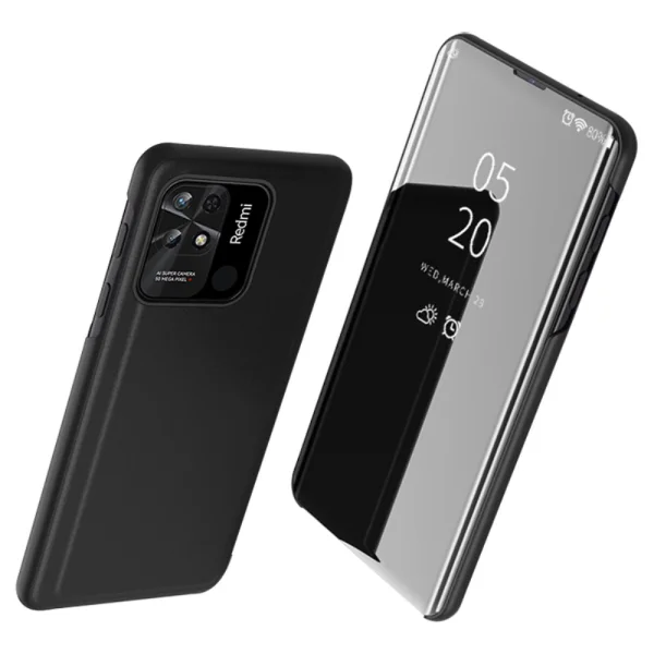 View Window Case for Xiaomi Redmi 10C, Black 1
