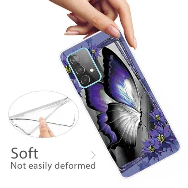 Силиконов гръб за Samsung Galaxy A33 5G, Лилава пеперуда 2