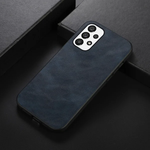 Удароустойчив калъф Leather Coated за Samsung Galaxy A33 5G, Син 2