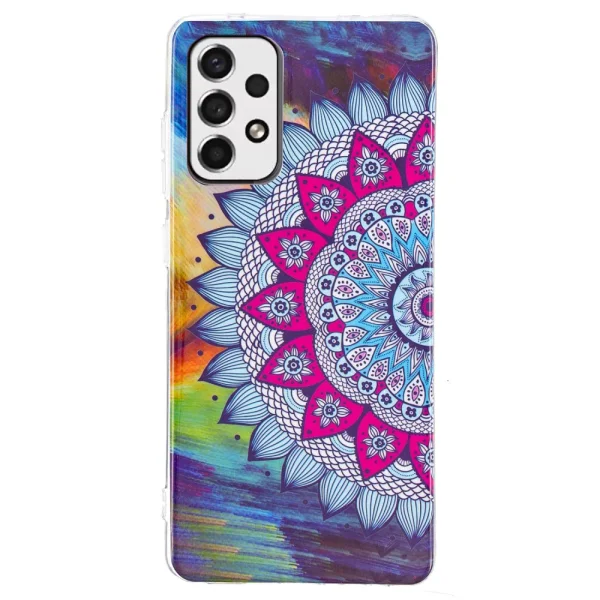 Силиконов калъф за Samsung Galaxy A33 5G, Цветна мандала- фосфоресцентен 2