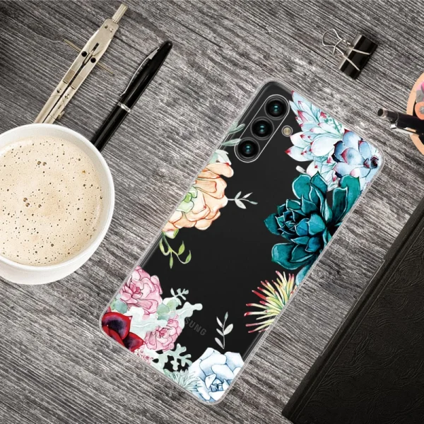 Силиконов калъф за Samsung Galaxy A13 5G, Цветя 4