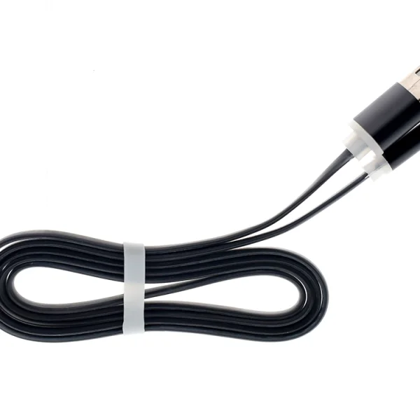 USB Cable SLIM with Metal Connectors Micro USB, Black 2