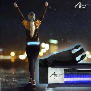 Спортен калъф за кръста APS-01B, Светещ, Черен 4