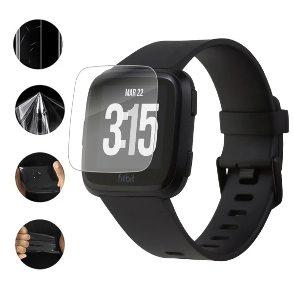 Hydrogel screen protector for Fitbit Versa 3 watch 1