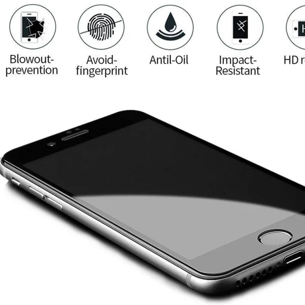 Glass Protector 5D Full Glue Iphone 7 / 8 / iPhone SE 2020(4.7), Black 4
