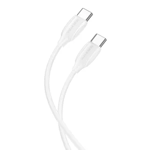 Кабел Borofone BX19 Double, Speed, от Type C към Type C, PD, 60W, 3A, Бял 3