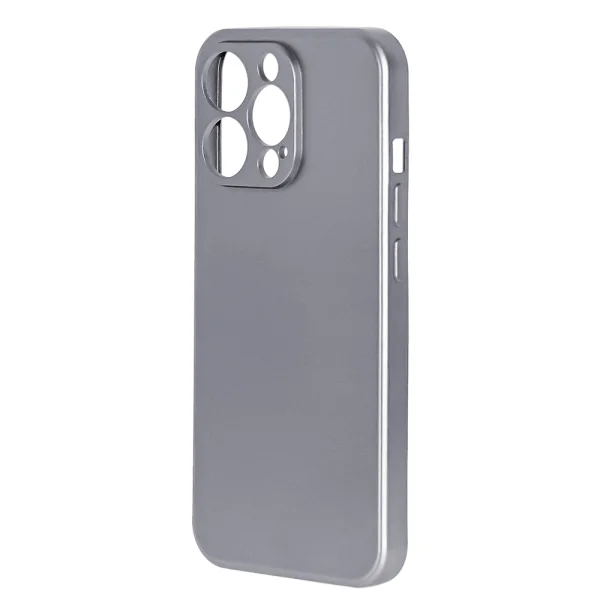 METALLIC Silicone Case for iPhone 13 PRO, Gray 2