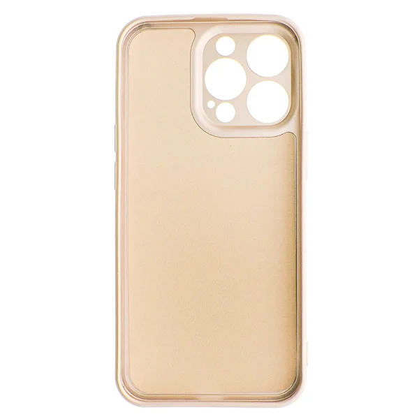Silicone case METALLIC for iPhone 13 PRO, Gold 3