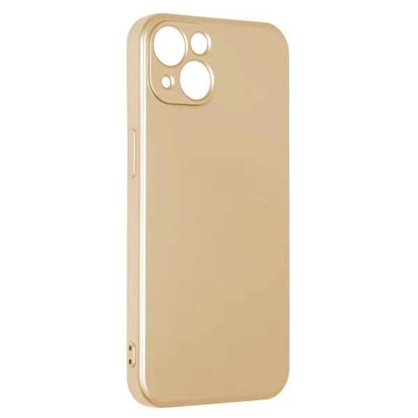 Silicone case METALLIC for iPhone 13, Gold 1