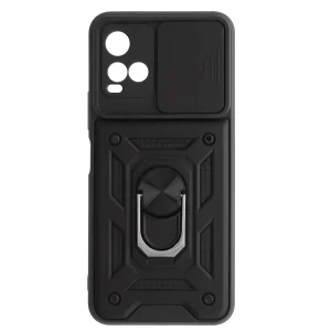 Удароустойчив калъф Slide Camera за Vivo Y21S/Y33S, Черен