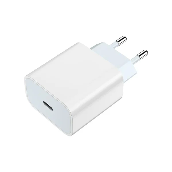 Charger Prestico F8S, 220V, USB-C, with USB-C to USB-C cable, 20W, PD, White 2