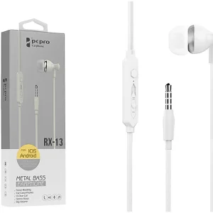 Слушалки с Микрофон PCPRO RX-13, Бял
