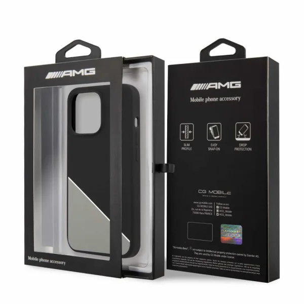 AMG Liquid Case for iPhone 13 Pro, Black-Gray 6