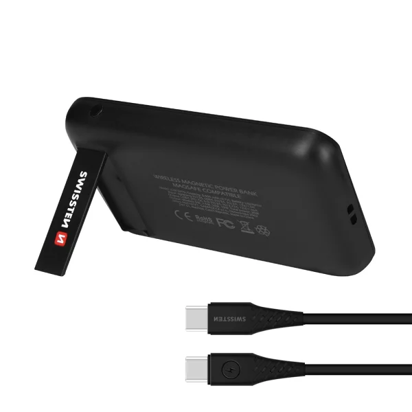 Универсална външна батерия SWISSTEN, FOR IPHONE 12, 12 PRO, 12 PRO MAX, 13, 13 MINI, 13 PRO MAX, 5000mAh, Черен 2
