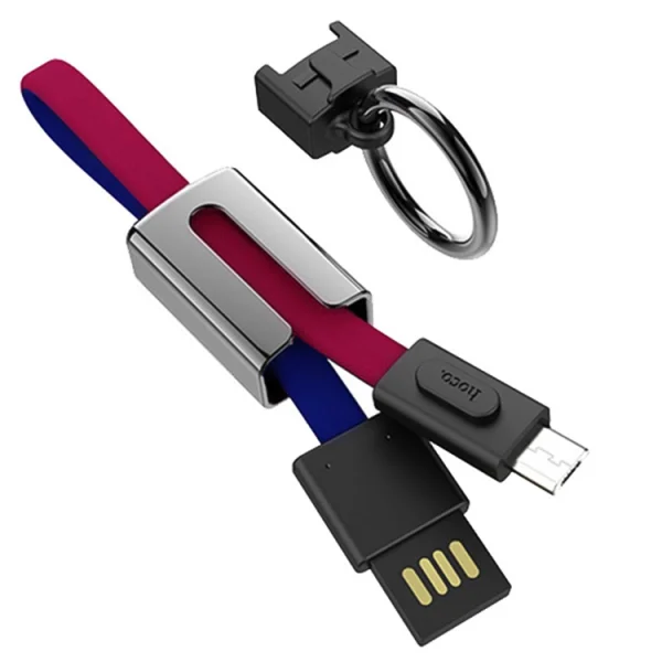 USB Cable HOCO U36 to Micro USB, Red / Blue 1