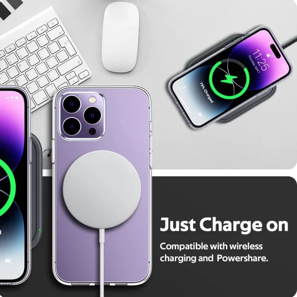 Silicone case for iPhone 14 Pro, 2mm, Transparent 2