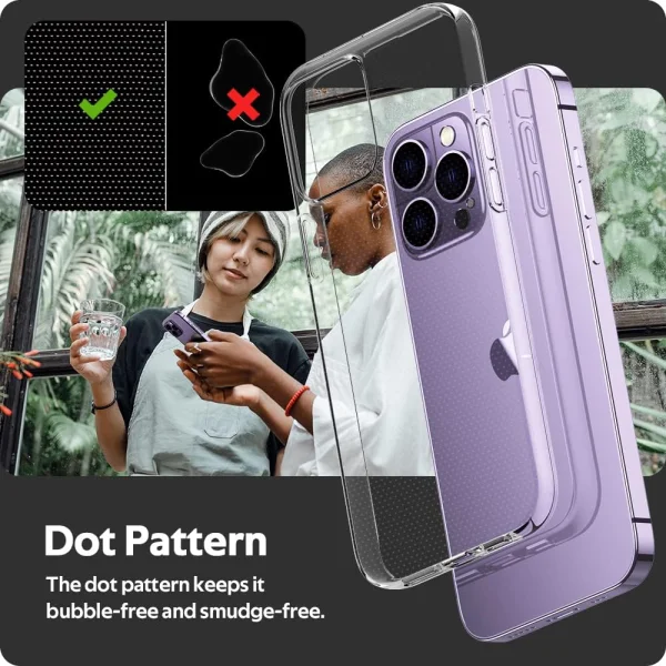Silicone case for iPhone 14 Pro, 2mm, Transparent 3