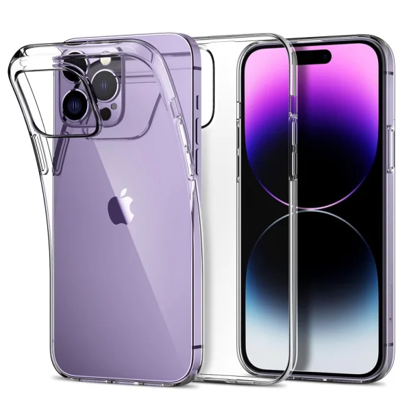 Silicone case for iPhone 14 Pro, 2mm, Transparent 1